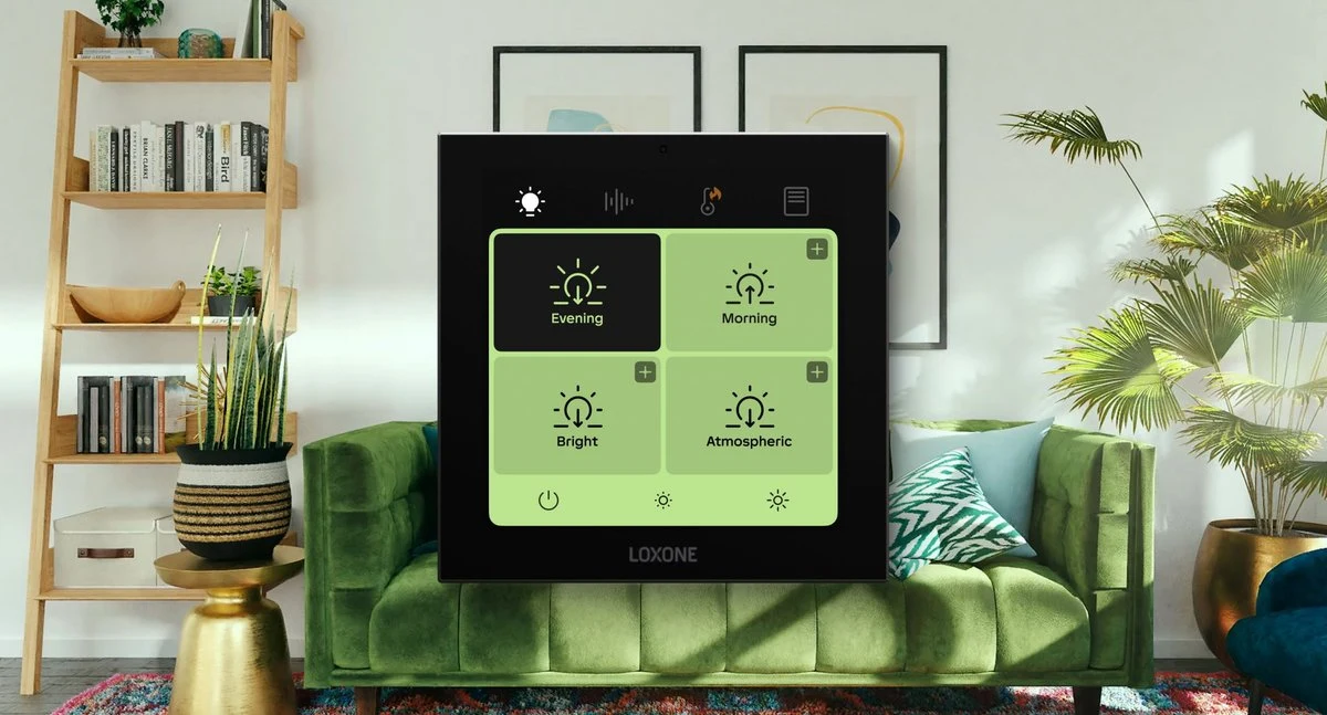 基于微米级传感器实现的无感自适应起居空间 loxone-living-room